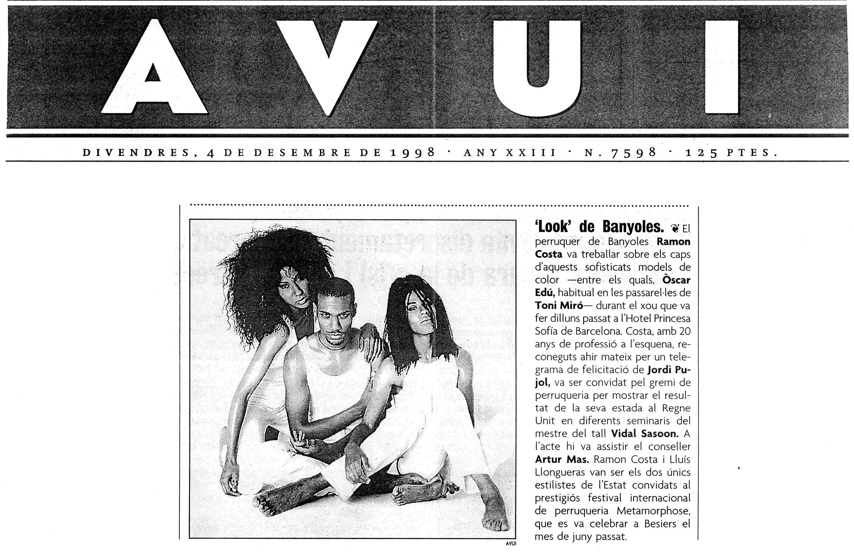 Mitjans Comunicació Premsa Costa Perruquer Banyoles