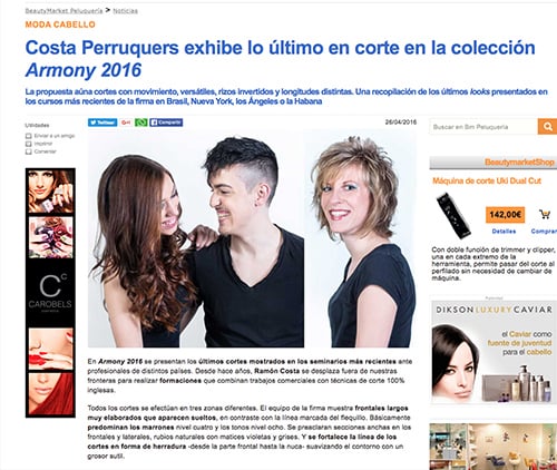 Mitjans Comunicació Premsa Costa Perruquer Banyoles