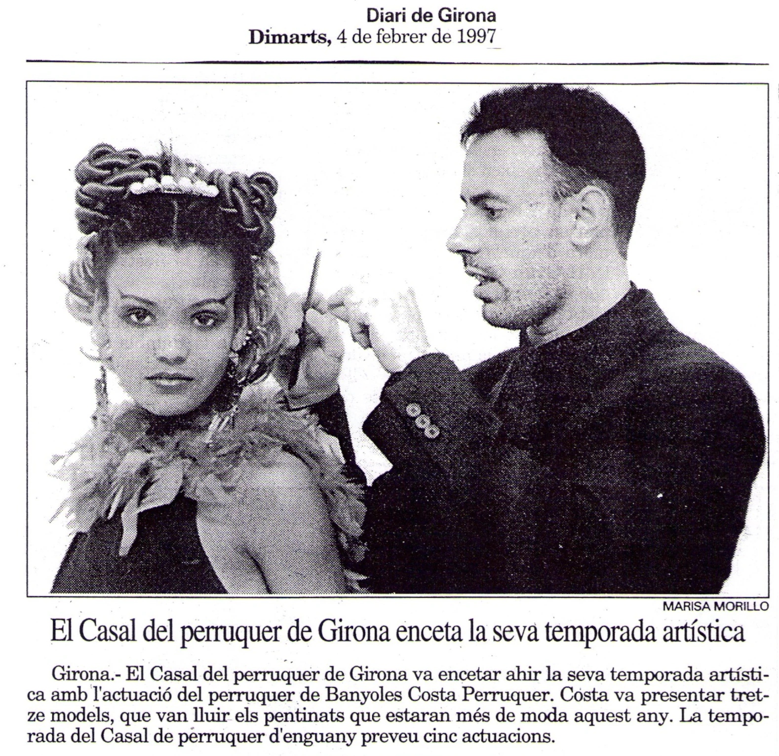 Mitjans Comunicació Premsa Costa Perruquer Banyoles