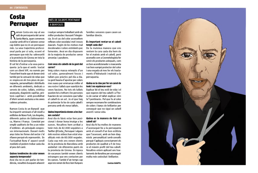 Mitjans Comunicació Premsa Costa Perruquer Banyoles