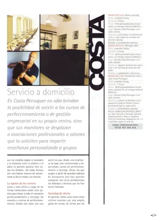 Mitjans Comunicació Premsa Costa Perruquer Banyoles