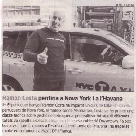 Mitjans Comunicació Premsa Costa Perruquer Banyoles