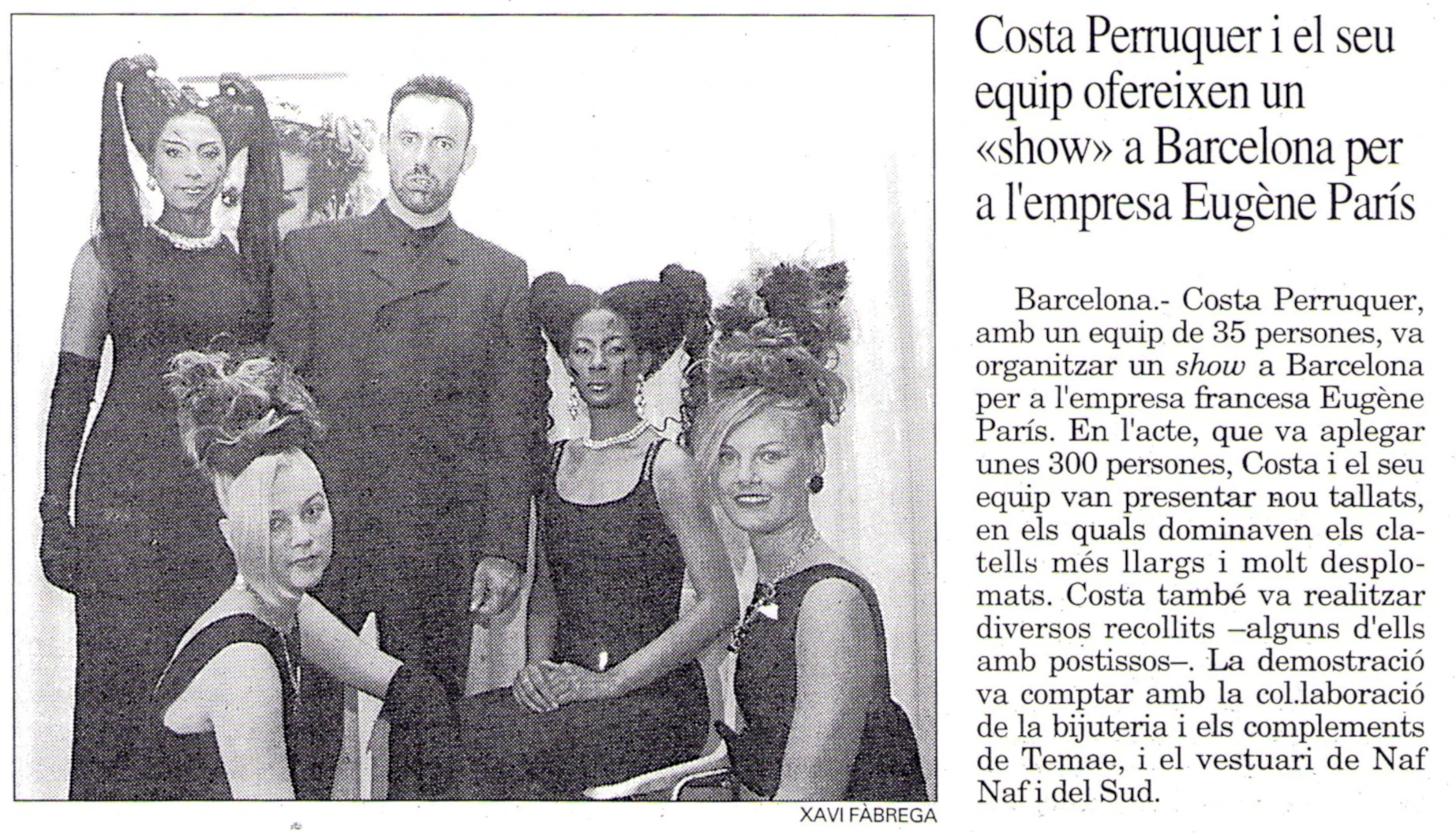 Mitjans Comunicació Premsa Costa Perruquer Banyoles