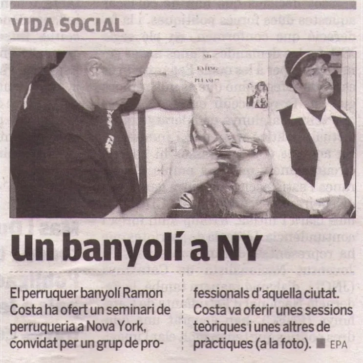 Mitjans Comunicació Premsa Costa Perruquer Banyoles