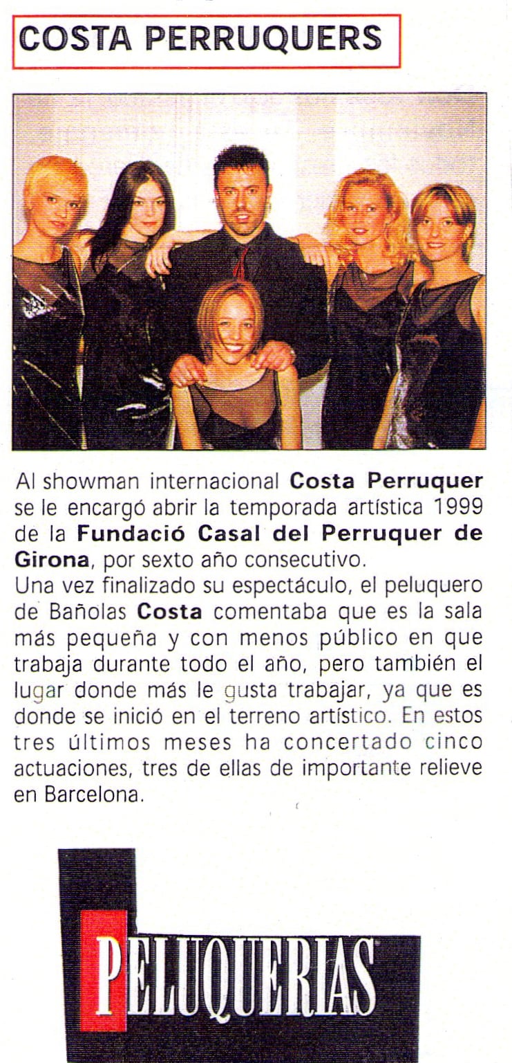 Mitjans Comunicació Premsa Costa Perruquer Banyoles